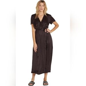 Billabong Junior's Lusty Weekend Black Wrap Dress